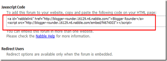 JScript code of Nabble