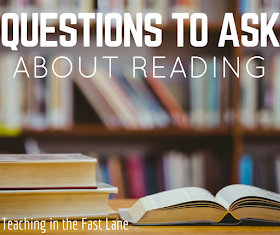 This is what I send home with students to help parents with what kinds of questions to ask during or after reading. It has been a huge hit this year!