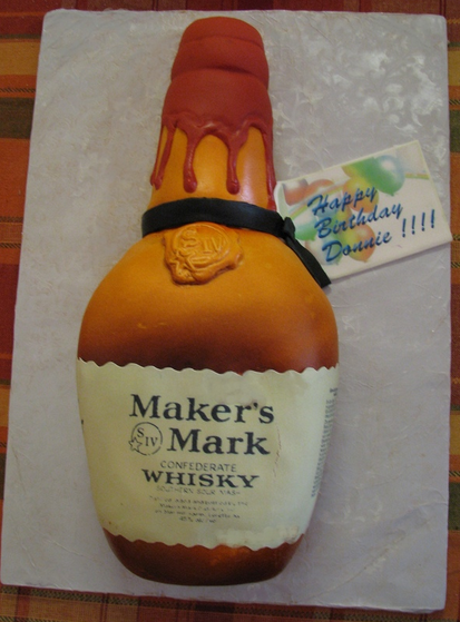 Liquor Bottle Birthday Cake u7h