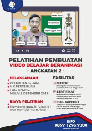 PELATIHAN VIDEO BELAJAR BERANIMASI