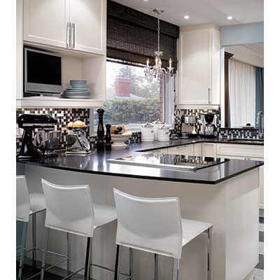 Pictures White Kitchen Cabinets on Tops Add A Lot Of Warmth  The Black White Tiles Give Me A Headache