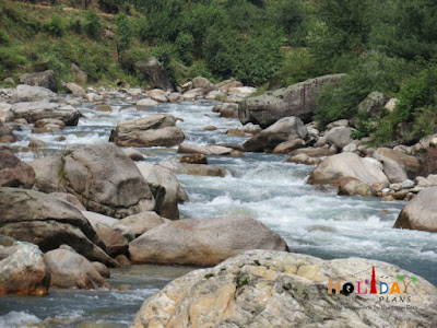 River flowing near our guesthouse