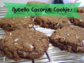 Nutella Coconut Cookies are a quick, simple chocolate cookie recipe