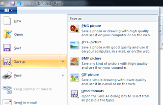 Pilihan Save As Paint