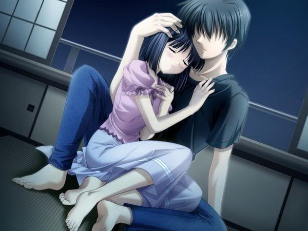 3D Anime Couples Hugging HD Wallpapers Free Download