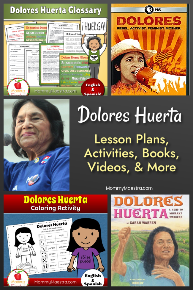 Dolores Huerta Lesson Plans, Activities, Books, Videos, and More