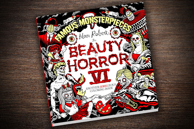 The Beauty of Horror 6 Famous Monsterpieces Coloring Book