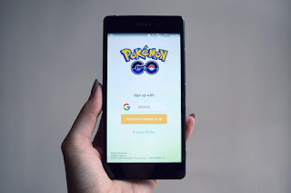 Page d’accueil de Pokémon Go sur mobile