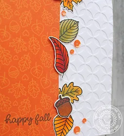 Sunny Studio Stamps: Woodsy Autumn Beautiful Autumn Elegant Leaves Fall Themed Card by Vanessa Menhorn