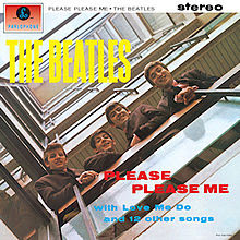 Portada del disco "Please, please me" (The Beatles)