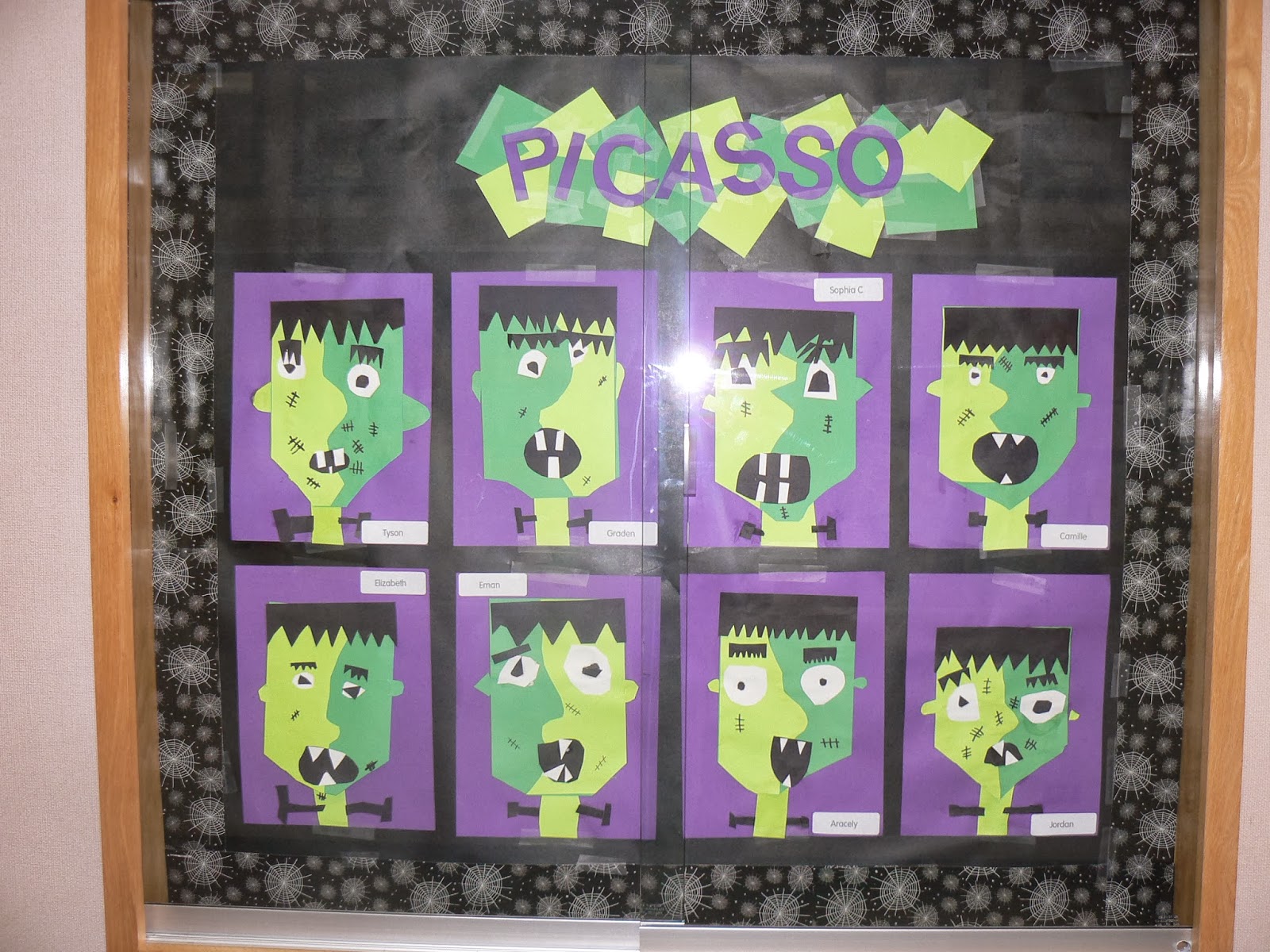 Mrs T s First  Grade  Class Picasso Style Halloween 