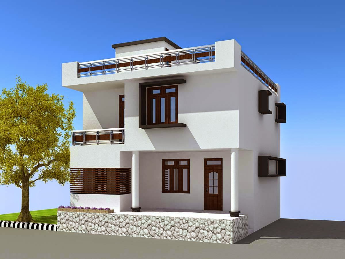 Gambar Desain Rumah Minimalis 2 Lantai Atap Datar | Rancanghunian