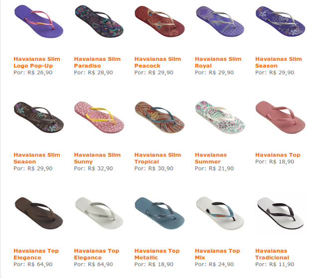 Havaianas 2014 Femininas