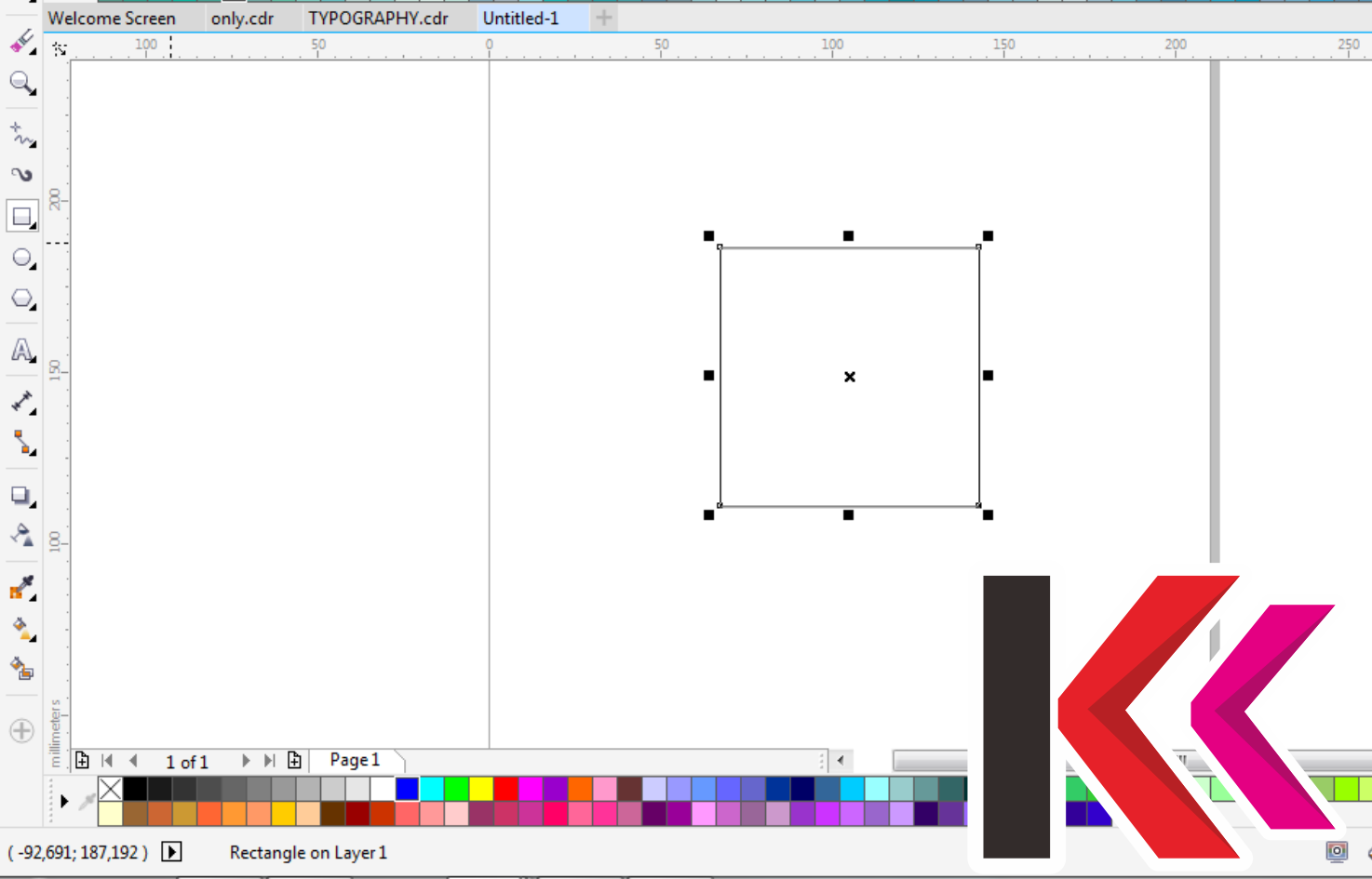 Cara Membuat Tipografi Huruf pada Wajah Dengan Coreldraw 