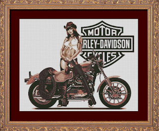 Harley Davidson a3498 cross stitch