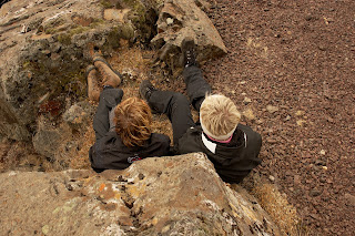 Two Platonic Friends Sitting on Soil