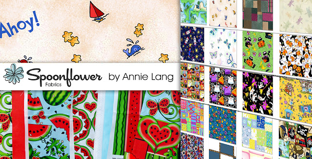 Summer sails on with Annie Lang's NEW fabrics by Spoonflower because Annie Things Possible!