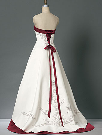 Red and White Wedding Dresses