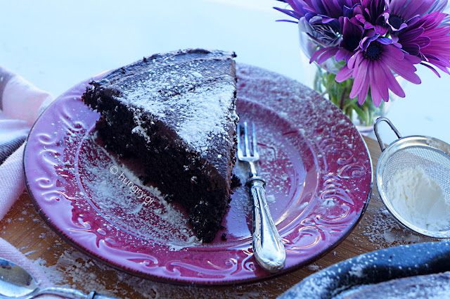 Dark Chocolate Whiskey Cake