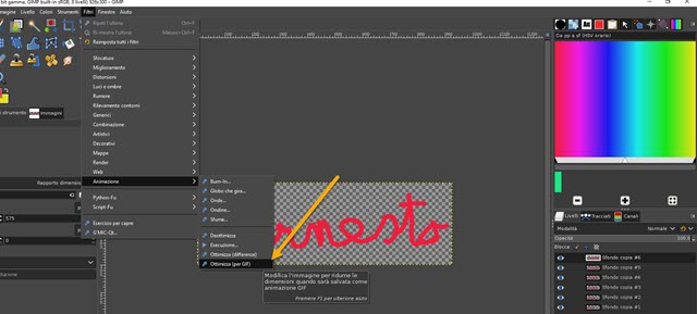 ottimizzare la gif