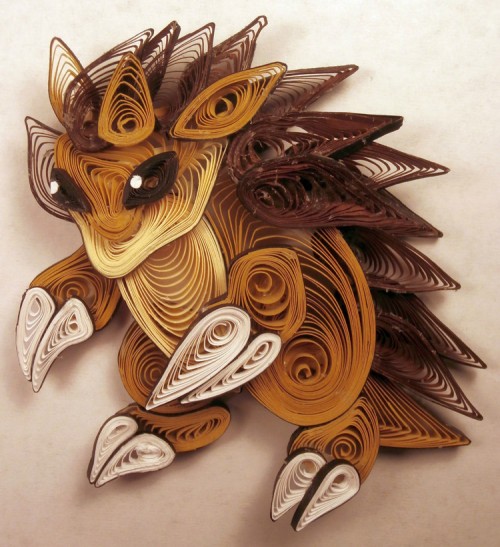 paper quilling cartoon characters