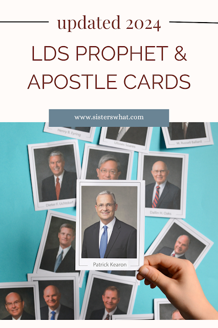 2024 updated General Conference LDS Apostle and Prophet Printable Cards