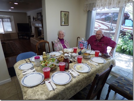 Mom and Dad ready to eat