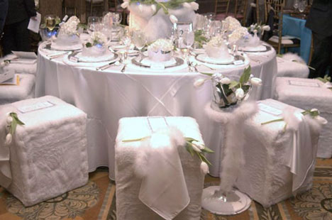 Another idea to decoration for a winter wedding would be to make use