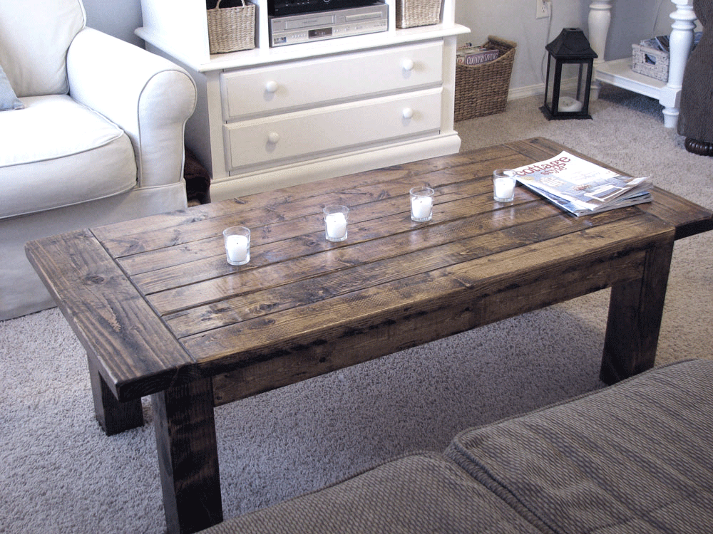 Woodwork Building Coffee Table PDF Plans