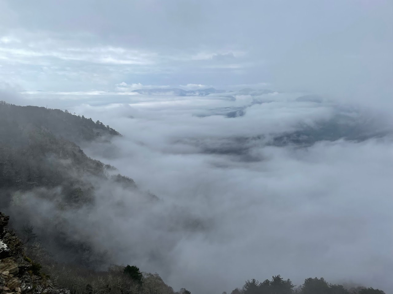 卑南東稜望相雲霧中的南南段