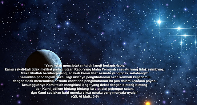 Hikmah Allah Menciptakan Bintang di Langit, Faedah Surat Al Mulk