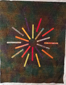 Firework modern quilt using Island Batik fabrics