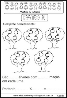 Tabuada de multiplicação do 5 ilustrada