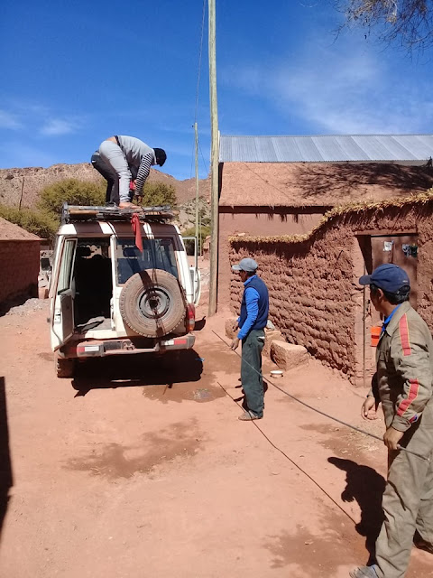 Abladen in Casa Grande Bolivien