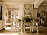 cottage kitchen dining room french doors