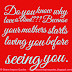 Do you know why love is blind??? Because your mother starts loving you before seeing you.