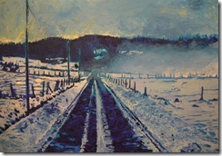 brume et neige (2009) 100x65cm