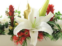 christmas table flower arrangement ideas