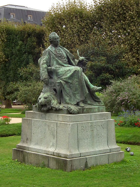 Statue of Georges-Louis Leclerc, Comte de Buffon in the Jardin Botanique de Paris. France. Photographed by Susan Walter. Tour the Loire Valley with a classic car and a private guide.