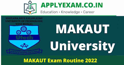 makaut-exam-routine-2022