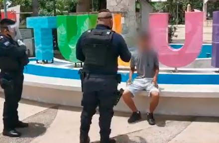 Surge en Tulum el primer detenido en Quintana Roo por negarse a usar cubreboca en la vía pública