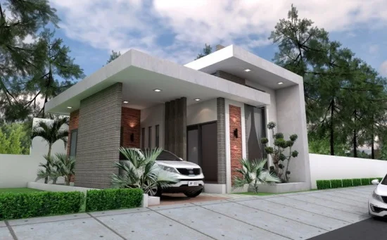 14 Desain rumah modern 2020 dengan atap datar