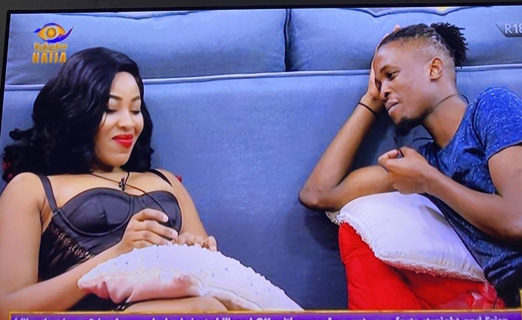 Erica Reacts To Video Of Laycon Staring At Her During Dorathy’s Party