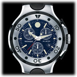 Movado Series 800 Black Thermoresin Strap Chronograph Men's 2600024 Watch