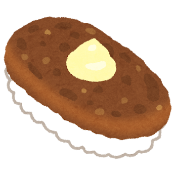 ハンバーグ寿司のイラスト（マヨネーズ）