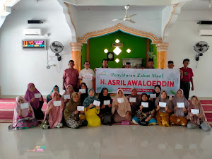 H.Asril Awaloeddin Salurkan Zakat Maal, Langsung ke "Mustahik" 