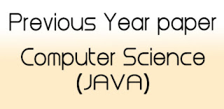 Previous year paper of computer science Java in kumaun university