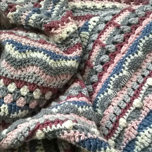 Tina's Allsorts, Merino Stripey Blanket