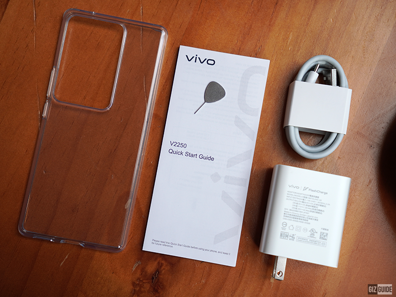 vivo V29 5G's box inclusions