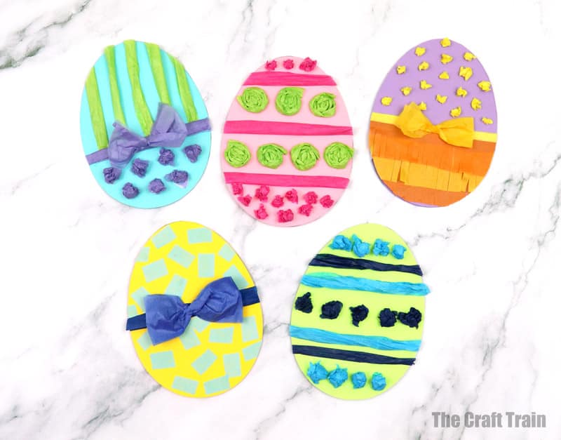 textured easter egg cards